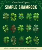 Simple Shamrock Clipart | St. Patrick's Day Clipart