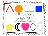 Simple Shape Cards-Set 1