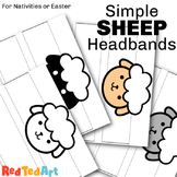 Simple Sheep Paper Hat/ Lamb Headband - Nativity Costumes 