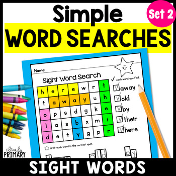 kindergarten sight words word search teaching resources tpt