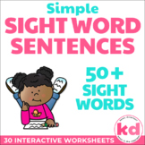 Simple Sight Word Sentences