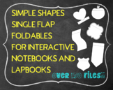 Simple Single Flap Shape Templates Foldables, Interactive 