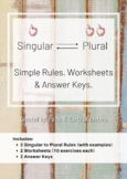 Simple Singular and Plural Rules Practice Worksheets