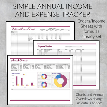 Preview of Simple Small Business Income and Expense Tracker