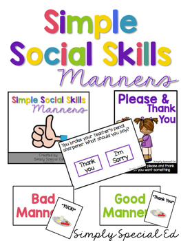 Preview of Simple Social Skills: Manners