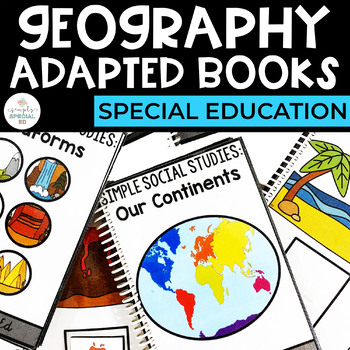 Preview of Geography Adapted Books for Special Education
