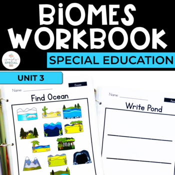 Preview of Biomes: Geography Workbook for Special Ed