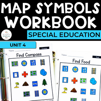 Preview of Maps: Geography Workbook for Special Ed