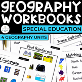 Geography Workbooks Bundle for Special Ed