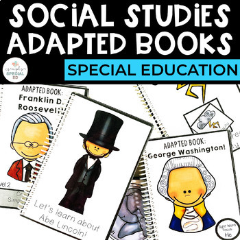 Preview of Social Studies Adapted Books: Presidents and Leaders