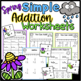 Simple Spring Addition Practice Worksheets