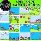 Simple Spring Backgrounds: Spring Clipart