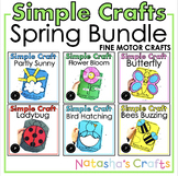 Simple Spring Crafts Bundle Fine Motor Activities