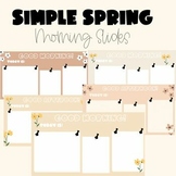 Simple Spring Morning Slides | Google Slides 