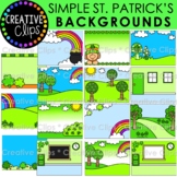Simple St. Patrick's Day Background Clipart: St. Patrick's