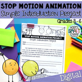 Preview of Simple Stop Motion Animation - Introduction STEAM Project (Google Apps™)
