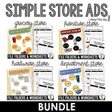 Simple Store Ads BUNDLE - File Folder Activities
