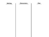 Simple Story Chart: Setting, Characters, Plot