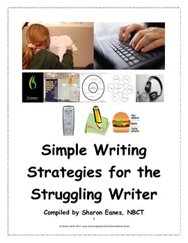 Preview of Simple Strategies for the Struggling Writer