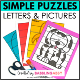 Simple Strip Puzzles: Alphabet Literacy Center | Cutting |
