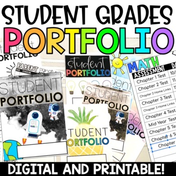 Student Academic Portfolio | Digital and Printable | Log Grades ...