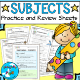 Subject Worksheets and Study Guides