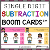 Simple Subtraction Within 10 Boom Cards Kindergarten Math