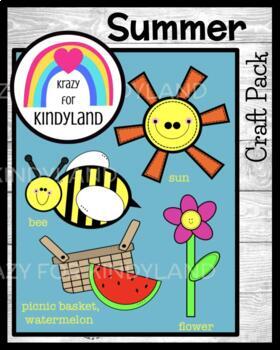 Summer Craft Activities For Centers Sun Bee Picnic Basket Watermelon