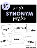 Simple Synonym Puzzles Activity