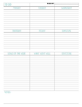 Simple Teacher Planner Pages by Tinkering with Teaching | TpT