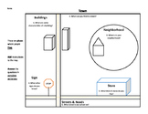 Simple Town Map For Building Background With ELLs, SLIFE, 