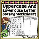 Uppercase And Lowercase Letter Sorting Worksheets