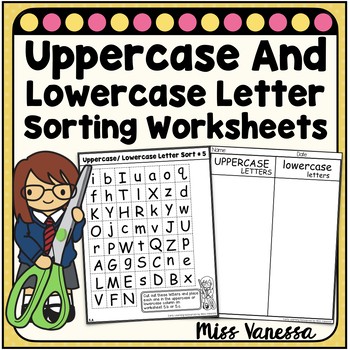Preview of Uppercase And Lowercase Letter Sorting Worksheets