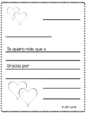 Simple Valentines Day Letter template. (Bilingual!)