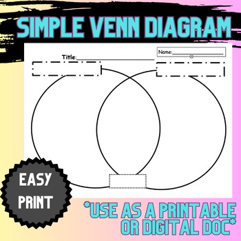 Preview of Simple Venn Diagram Template