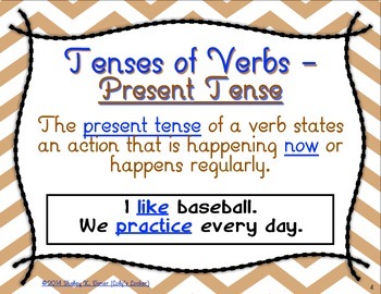 Simple Verb Tense Task Cards L.3.1.e by Lolly's Locker | TpT