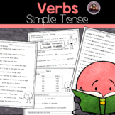 Simple Present, Past and Future Verb Tense Worksheets