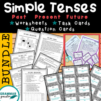 Preview of Simple Verb Tenses BUNDLE - Past, Present, Future Tense