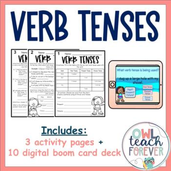 Preview of Simple Verb Tenses - Bundle Grades 3 & 4 | English Language Arts