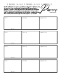 Simple Vocabulary Worksheet Study Guide