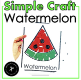 Simple Watermelon Craft A Fine Motor Activity