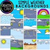 Simple Weather Background Clipart: Weather Clipart