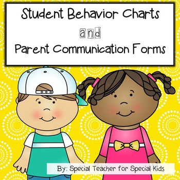 Preview of Simple Weekly Behavior Charts and Parent Communication