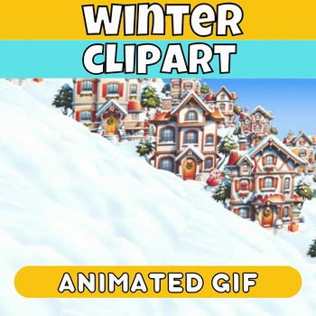 Preview of Simple Winter themed Clipart Animated Images (Gifs)