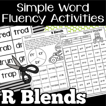 Preview of Simple Word Fluency Activities | Consonant R Blends