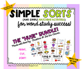 Simple Word Sorts and Matching Activities {The HUGE Bundle!}