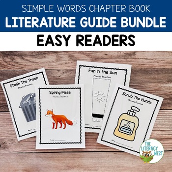Preview of Simple Words Books Literature Guides Easy Read BUNDLE