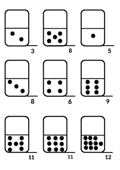 Preview of Simple addition dominos