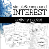 Simple and Compound INTEREST - activity pack