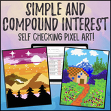 Simple and Compound Interest Digital Pixel Art